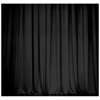 定制全遮光窗帘黑色布料实验室摄影棚暗室会议室投影背景幕布 宽2.