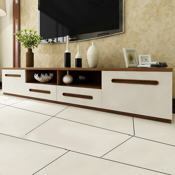 曲美家具家居 地柜现代简约轻北欧风电视柜 客厅卧室储物家具柜子 白