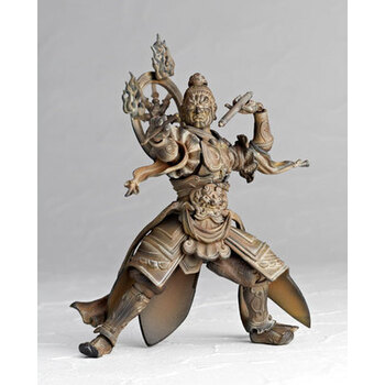 定制 可动佛像 阿修罗四大天王金刚力士不动明王彩色木雕版手办礼品sn