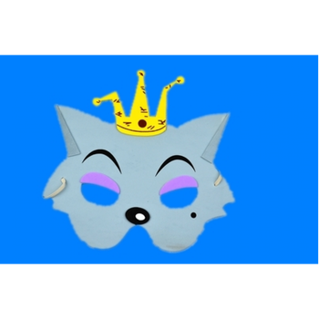 与灰太狼 eva卡通面具喜羊羊面具儿童面具材质耐用 红太狼面具(5个)