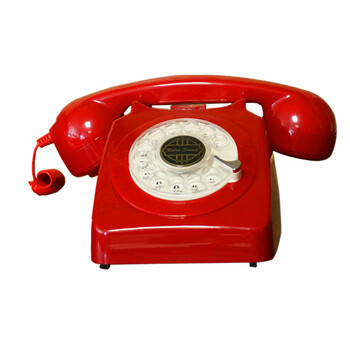 ha1951tn电话机梦幻莱茵仿古有绳固话欧式古董办公家用复古 红色