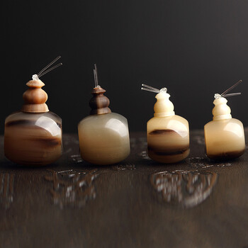 手串佛头diy手工配饰牛骨手链星月金刚菩提配件 牛角三通约18mm/每个