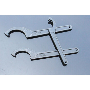 扳手 水表盖月牙勾型钩头圆螺母扳手 避震减震器拆装工具 月牙扳手300