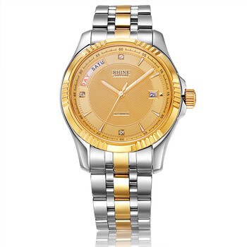 莱茵(rhine)进口机芯时尚全自动机械表手表男士表 蓝宝石夜光防水机械