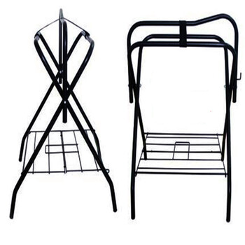 马鞍架子 鞍架 落地式马鞍架 马鞍摆架 可折叠鞍架马具马术 带轮