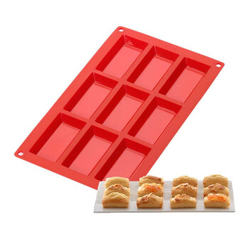 
                                        烘焙工具 LEKUE/乐葵 费南雪9连蛋糕模 铂金硅胶模具烤箱家用                