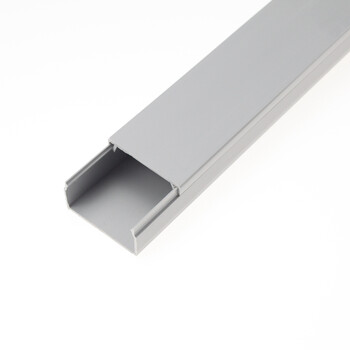 pvc线槽40*20 mm国标带胶线槽灰色明装方形阻燃布线槽地板走线槽