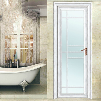 铝材门洗手间卫浴门钛镁铝合金玻璃门厕所门卫生间门厨房门彩铝门sn