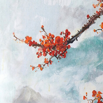 知名画家刘晓东作品(梅花二)60*120cm