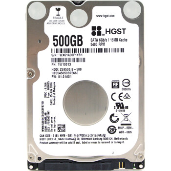 ſ(HGST) 500GB 5400ת16M SATA6Gb/s ʼǱӲ(HTS545050B7E660)