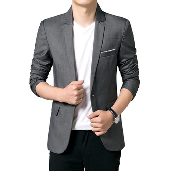 麦尔兰德男士外套韩版休闲单西服便装商务修身小西装