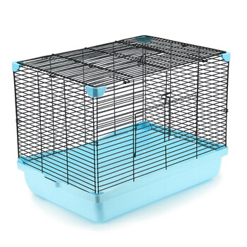 carno 卡诺 仓鼠47基础笼金丝熊刺猬手提仓鼠铁丝笼子 47基础笼蓝色