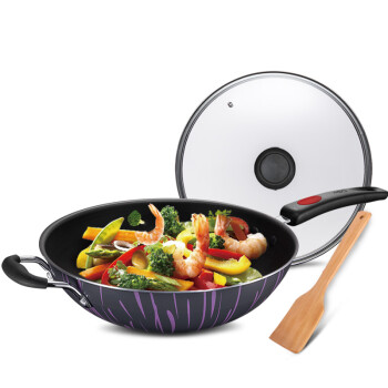 
                                        爱仕达炒锅ASD红点握姿少油烟不粘锅 烹饪锅具GT8332WG 32cm                