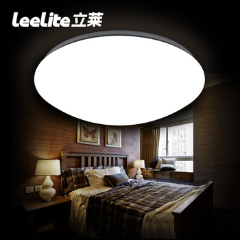 立莱leelite led吸顶灯现代简约 圆形灯饰阳台过道走廊灯具 暖白光4000K 24W