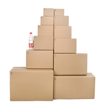 一口米2号长方形快递打包纸箱子5层加厚瓦楞搬家邮政大箱子装书收纳箱