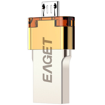 忆捷（EAGET）V80 OTG 16G (MICRO USB+USB3.0双接口)高速手机U盘 珍珠镍色