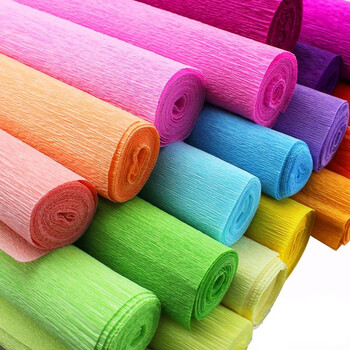 《彩色皱纹纸 手揉纸 DIY手工材料 纸花/纸玫瑰/伸缩纸/卷边纸 鲜花包装材料 10卷装(10种颜色)》【摘要 书评 试读】- 京东图书