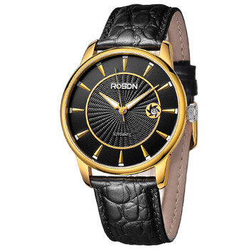 劳士顿(rosdn)男士全自动机械男表时尚大气单日历防水手表2085g 黑面