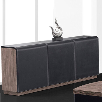 【木野】办公家具皮面老板桌 总裁桌 时尚大班台 简约现代经理桌 办公