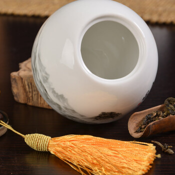 
                                        臻艺 陶瓷茶叶罐礼盒套装 富春山居陶瓷密封罐储物罐醒茶罐茶叶包装罐茶叶包装盒茶仓 富春山居单罐礼盒                