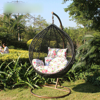 爱绿居户外家具 室内鸟巢吊床成人吊篮沙发 藤椅吊椅秋千阳台摇篮椅