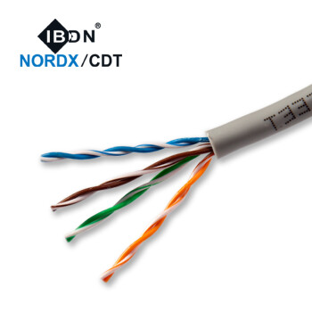 IBDN8芯网线纯铜线芯高速电脑宽带电视网线305米/箱 超五类非屏蔽 305米