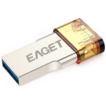 忆捷（EAGET）V80 OTG 16G (MICRO USB+USB3.0双接口)高速手机U盘 珍珠镍色