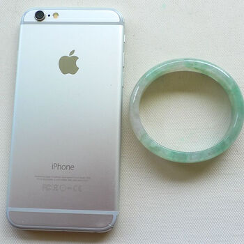 冰种 淡苹果绿贵妃手镯 43.70克【随心珠宝】