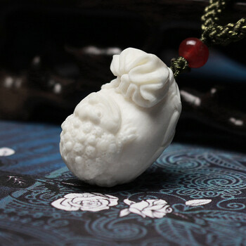 西伯利亚猛犸象牙 钱多多吊坠 6.05g 【典禅】