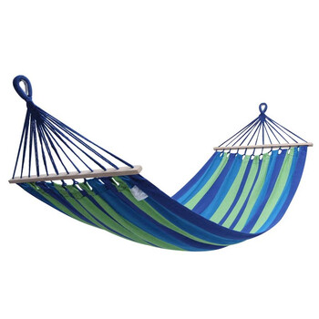 户外家用吊床室内宿舍成人秋千 深蓝条纹