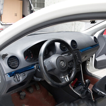 snbloi专用于大众新捷达中控内饰改装仪表台车内不锈钢出风口装饰条亮