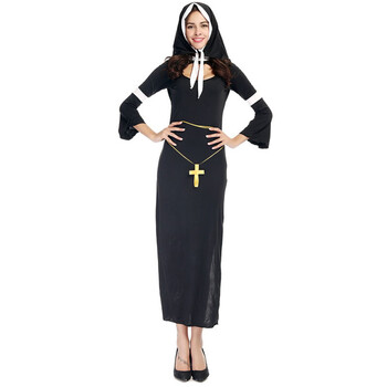 万圣节修女服角色扮演cosplay天主教服装表演服 图片色 均码