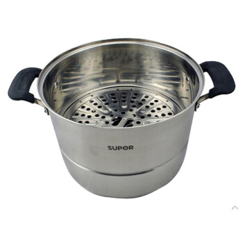 
                                        苏泊尔（SUPOR） SZ26E1味鲜不串味三层不锈钢蒸锅26CM燃气电磁炉通用锅具                