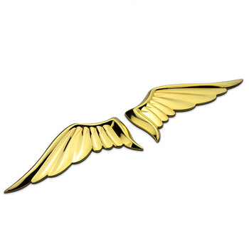 啡烽汽车天使之翼翅膀车贴 个性车标天使 车尾标 车身贴 单个装 天使