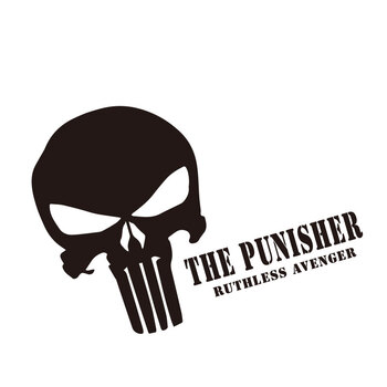 浮生汽车个性惩罚者骷髅头车贴反光车身贴纸车门引擎机盖贴车尾拉花