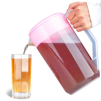 
                                        莱珍斯 有刻度的塑料冷水壶 4L  刻度水壶 果汁壶 大容量 茶水壶 透明                