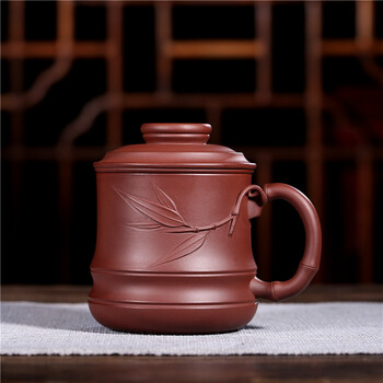 紫砂双盖紫砂盖杯 家藏老紫泥 著名陶艺家制杯高手 韩江