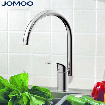jomoo九牧厨房水龙头冷热精铜 可旋转洗碗池菜盆水槽龙头3344-050