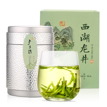 【京东超市】卢正浩 茶叶 绿茶 明前西湖龙井茶60g(2016新茶)