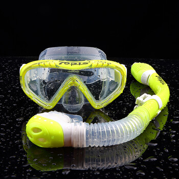 topis 儿童全干呼吸管防雾潜水面镜套装浮潜儿童三宝潜水用品装备送