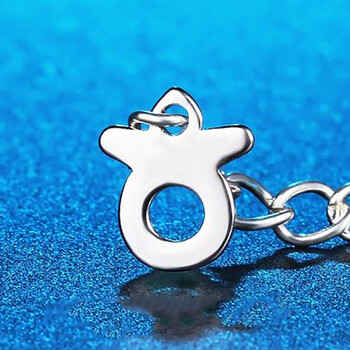 女士925银手链日韩版甜美银星座情侣银饰品多层生日礼物 金牛座