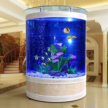 胜居 欧式 半圆鱼缸 水族箱 客厅 中大型 60 80 1米 金鱼缸 欧式款 1
