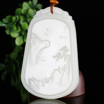 和田玉山水牌 72克【丝路典藏】-京东珍品拍卖