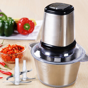 绞肉机 肉机不锈钢小型鱼肉料理机切碎菜机大容量多功能搅拌机商用