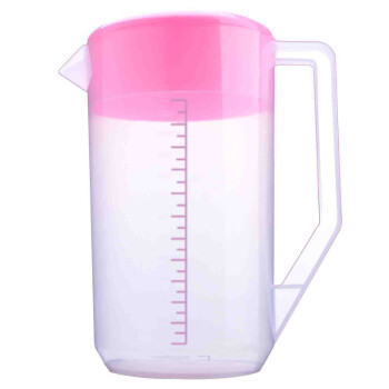 
                                        莱珍斯 有刻度的塑料冷水壶 4L  刻度水壶 果汁壶 大容量 茶水壶 透明                