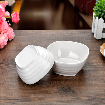 饭碗仿瓷密胺餐具儿童碗粥碗白色密胺碗饭碗汤碗小碗餐碗糖水碗塑料碗