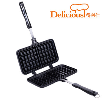 
                                        得利仕（delicious） 得利仕delicious不粘华夫模蛋糕模烘焙工具燃气灶用                