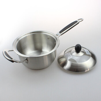珍珠生活（Pearl Life）H-592日本进口锅具不锈钢汤锅煮奶锅烧锅16cm