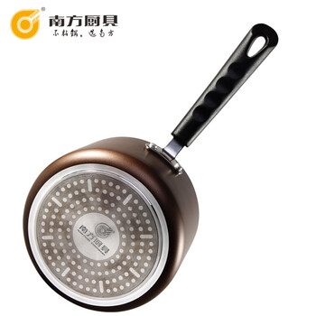 
                                        南方厨具健康不粘锅煮面煮奶锅16CM电磁炉通用NF622 咖啡色                