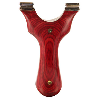 奥圣达 红科技木贴片扁皮筋两用反曲弹弓 免绑淮式 -方头野马